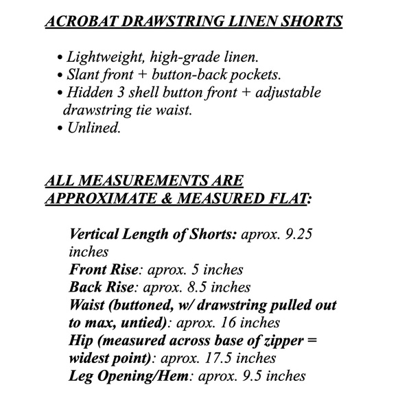 ACROBAT Drawstring Linen Shorts - Picture 10 of 10